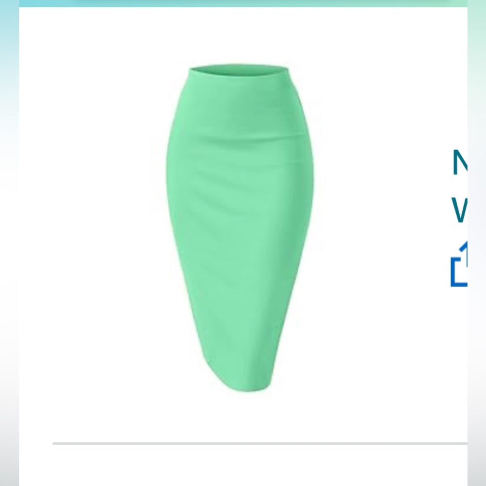 Gorgeous pistachio mint green stretch skirt